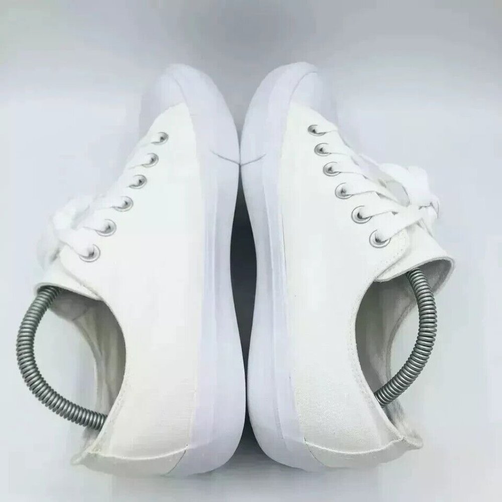 No Boundaries Shoes Womens Size 10 Canvas White Sneaker Comfort Shoe Lace Up - Picture 11 of 11